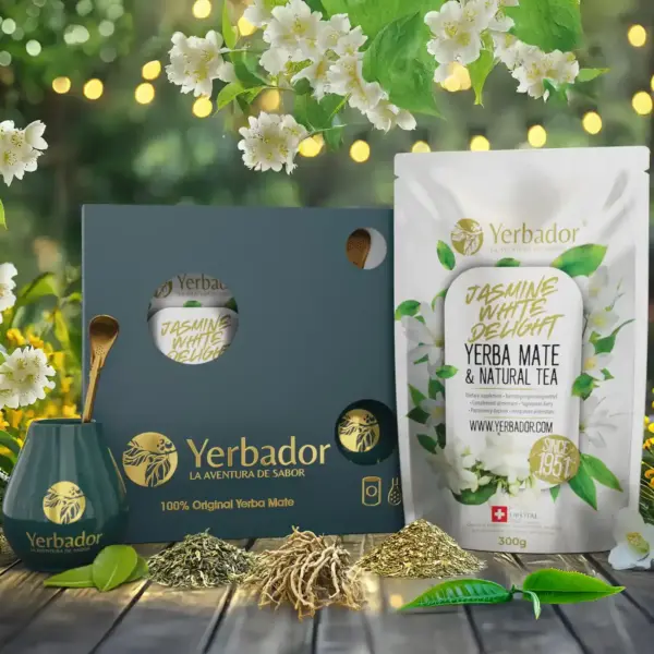 DÁRKOVÁ SADA YERBA MATÉ - JASMÍNOVÉ BÍLÉ POTĚŠENÍ 300g