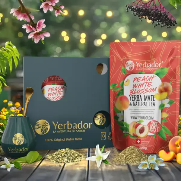 STARTOVACÍ SADA YERBA MATÉ - BROSKVOVÝ SAD - YERBA MATÉ + ZELENÝ ČAJ