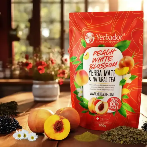 BROSKVOVÝ SAD – YERBA MATÉ + ZELENÝ ČAJ