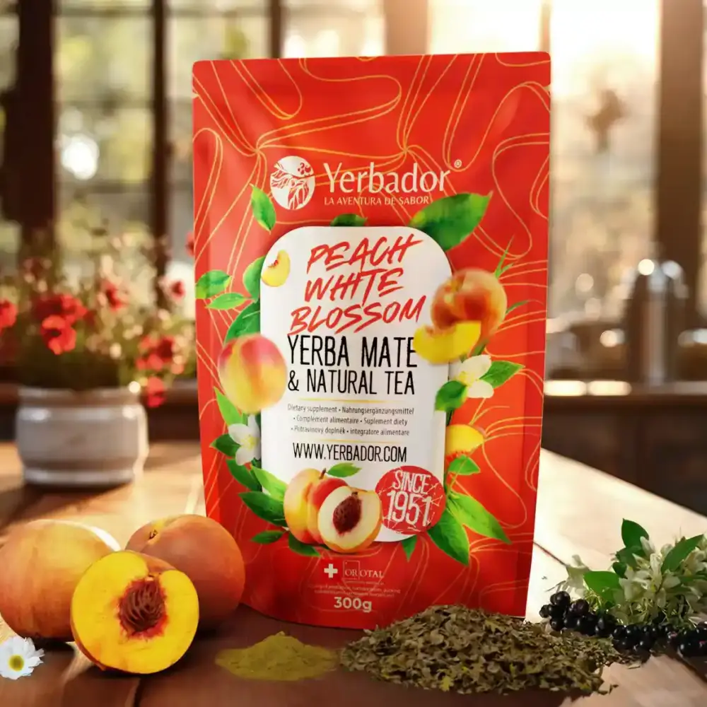 BROSKVOVÝ SAD – YERBA MATÉ + ZELENÝ ČAJ