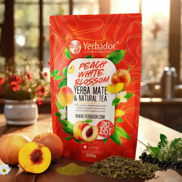 BROSKVOVÝ SAD – YERBA MATÉ + ZELENÝ ČAJ