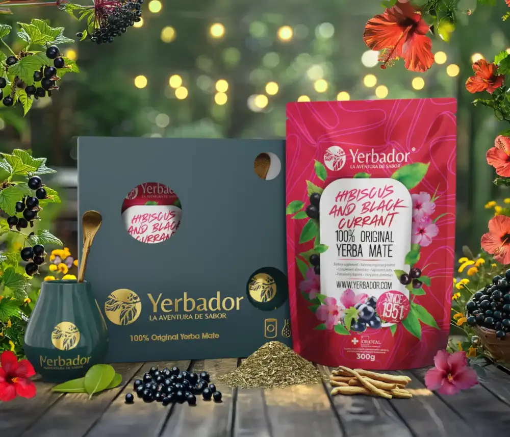 STARTOVACÍ SADA YERBA MATÉ – HIBISCUS A ČERNÝ RYBÍZ