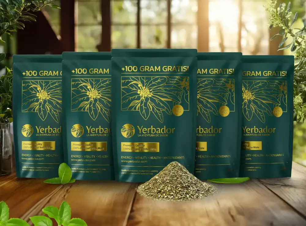 5 x Doypack Yerba Maté od Yerbador + 1 Doypack zdarma