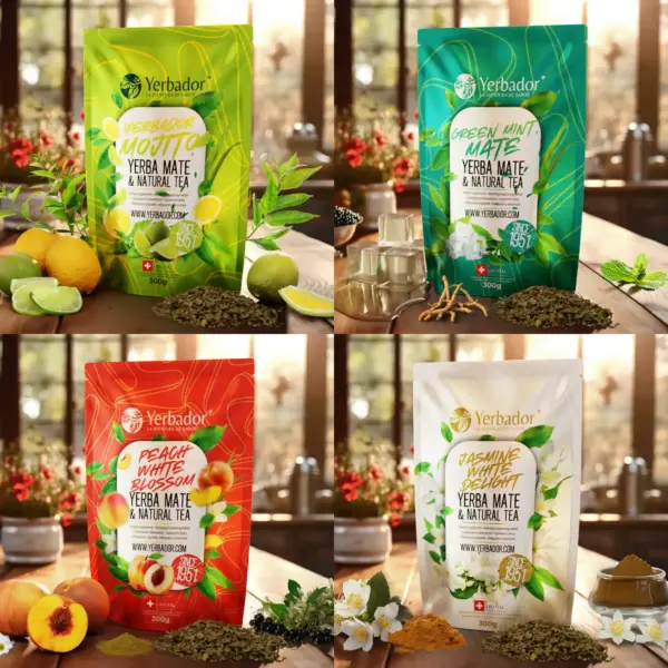 YERBA MATE YERBADOR – YERBA S ČAJEM 3 + 1